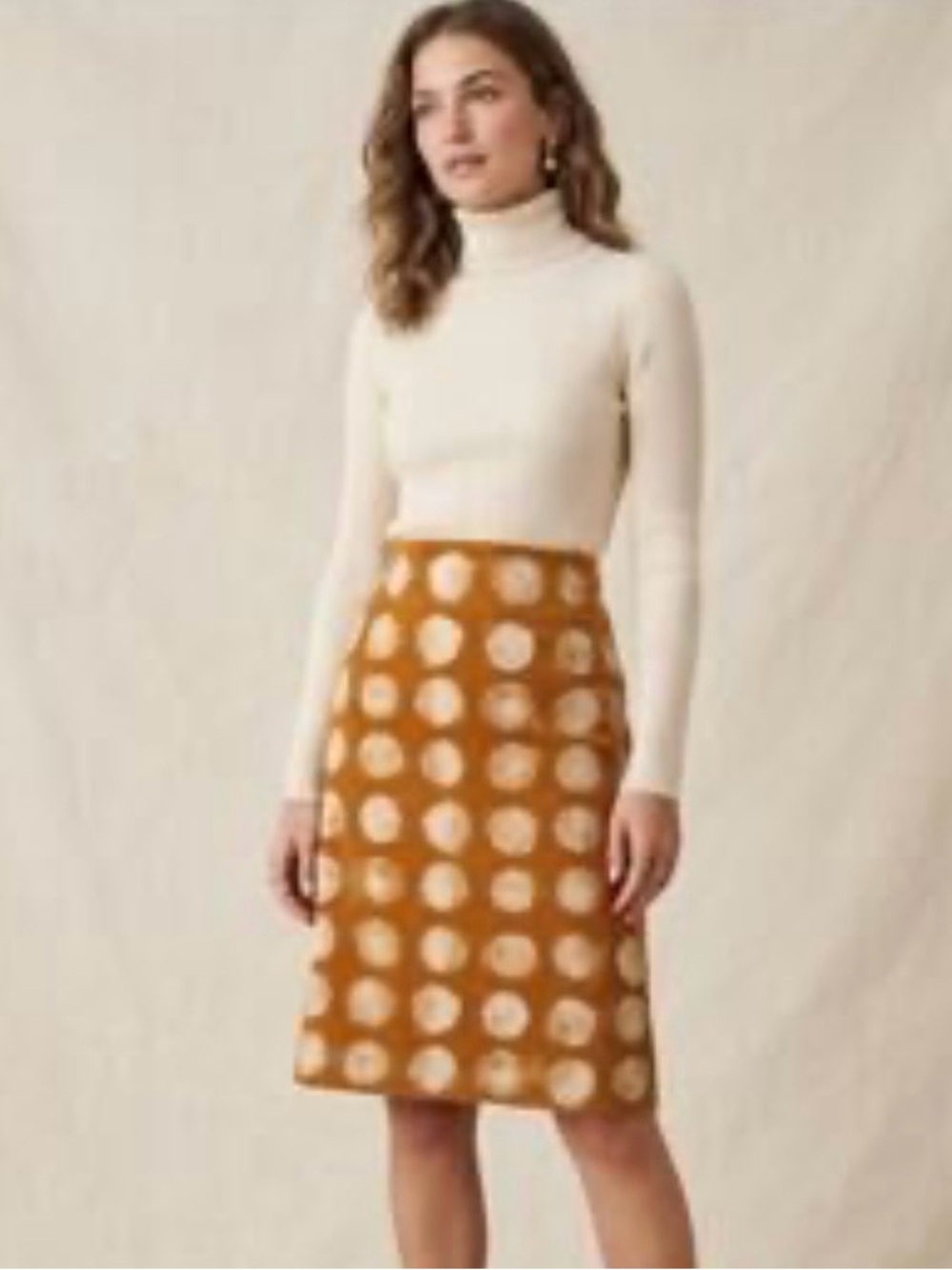Maeve by Anthropologie "Corded Dots" Pencil Skirt size 4